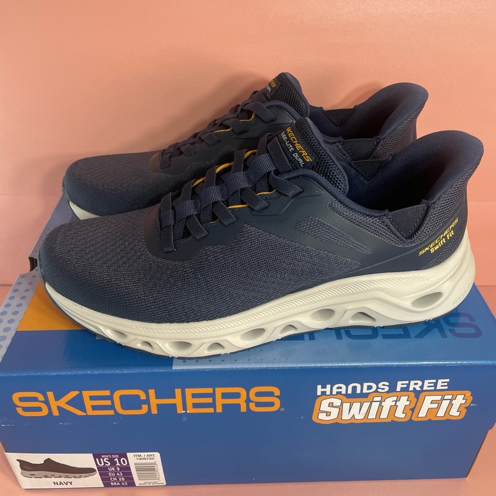 Skechers Men's Navy Slip On Sneakers